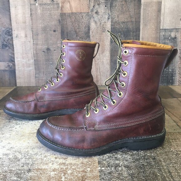HERMAN SURVIVOR Brown Vintage Steel Toe Insulated Work Boots Mens 9 - Picture 12 of 12